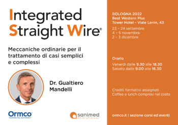 Integrated Straight Wire – Gestione del mezzo terapeutico  – DR MANDELLI – PRESENZIALE